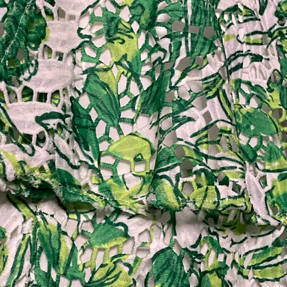 NWT Lilly Pulitzer Resort White Flamingle Cicely Off the Shoulder Dress - Sz 4 - Picture 6 of 10